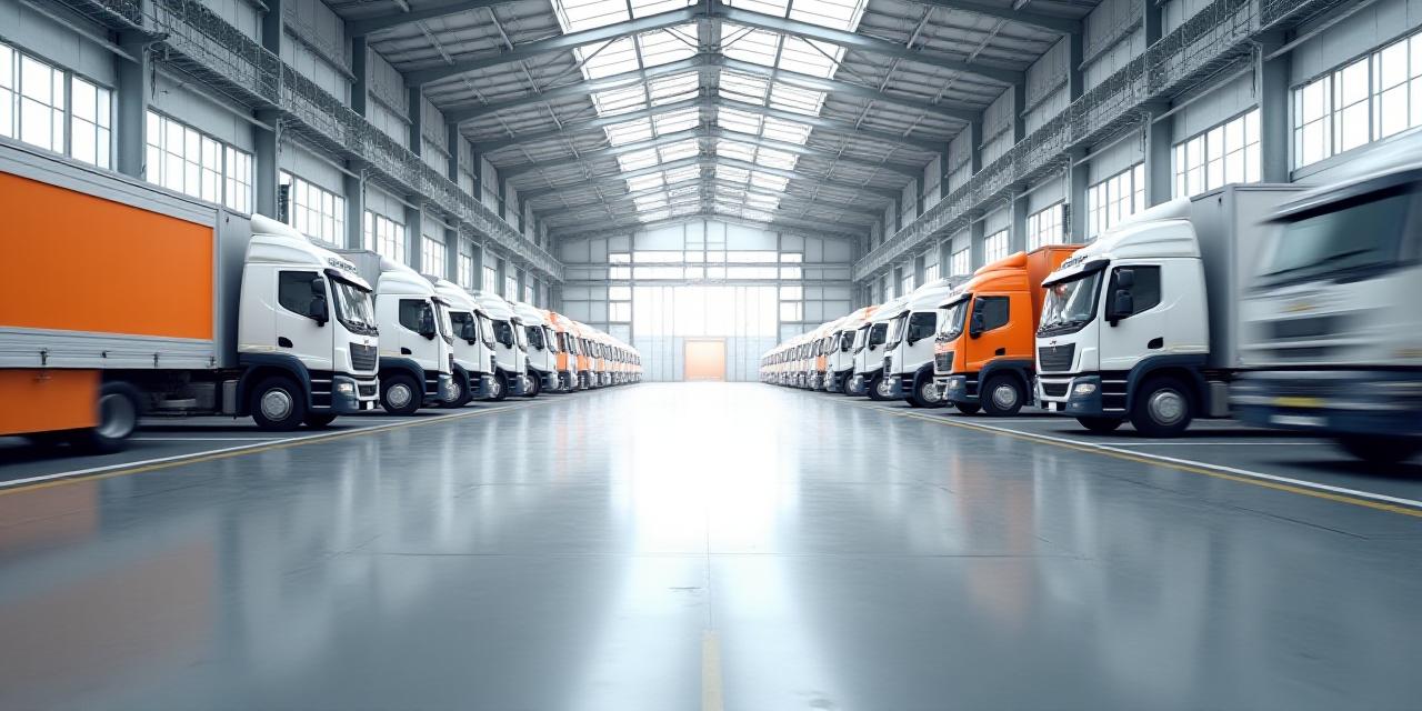 A high-tech modern warehouse facility showing APPLIANCE REPAIR & SALES DEPOT, INC. logistics capabilities